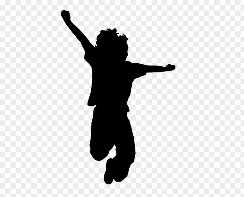 Silhouette Dance Child PNG