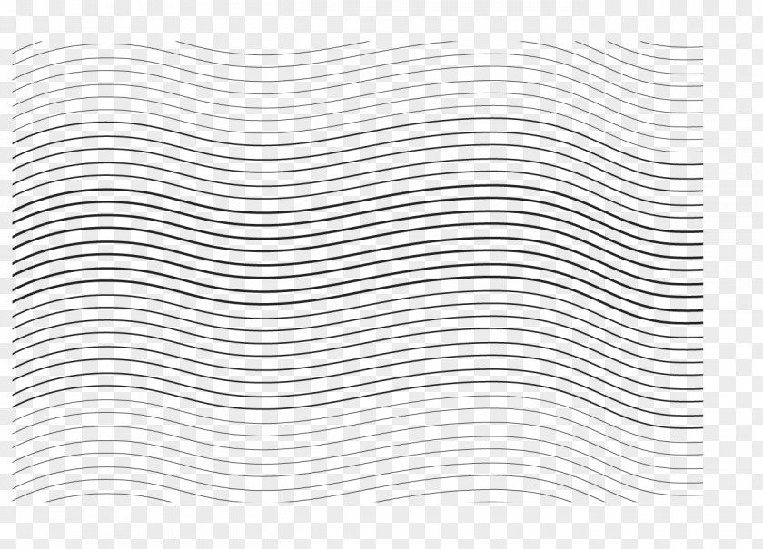 Vector Cartoon Curve Line Wavy White Textile Pattern PNG