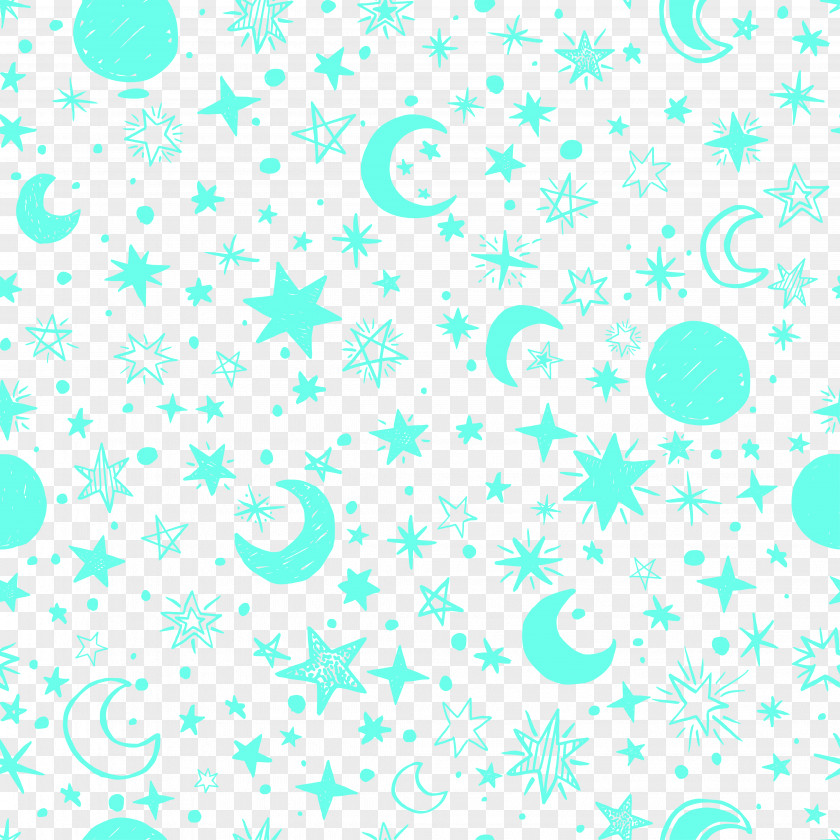 Vector Moon Star Background Wallpaper PNG
