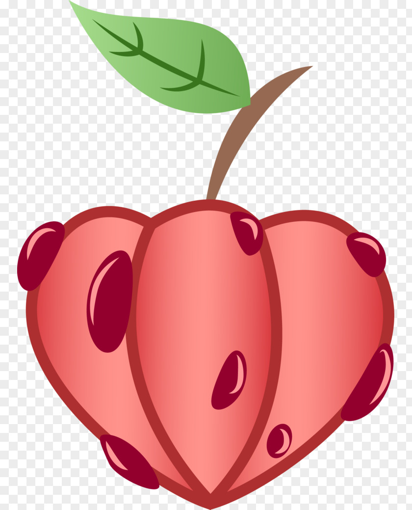 Apple Heart DeviantArt Strawberry Artist Cherry PNG