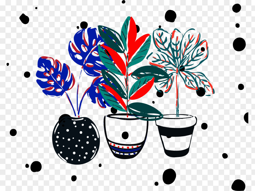 Flower Line Pattern Meter Plants PNG