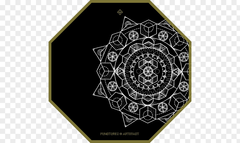 Ink Shading Material Mandala Sacred Geometry Artefact PNG