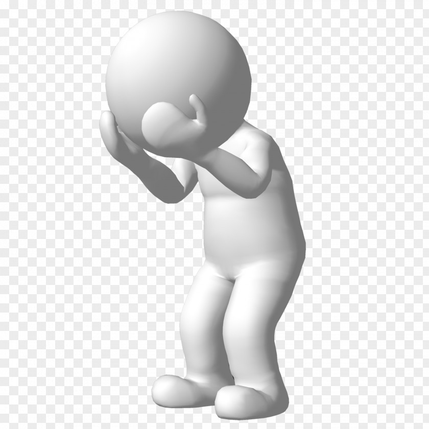 Thinking Man Stress Crying Lead Sweet Home 3D PNG