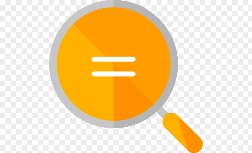 A Yellow Magnifying Glass Equals Sign Euclidean Vector Icon PNG