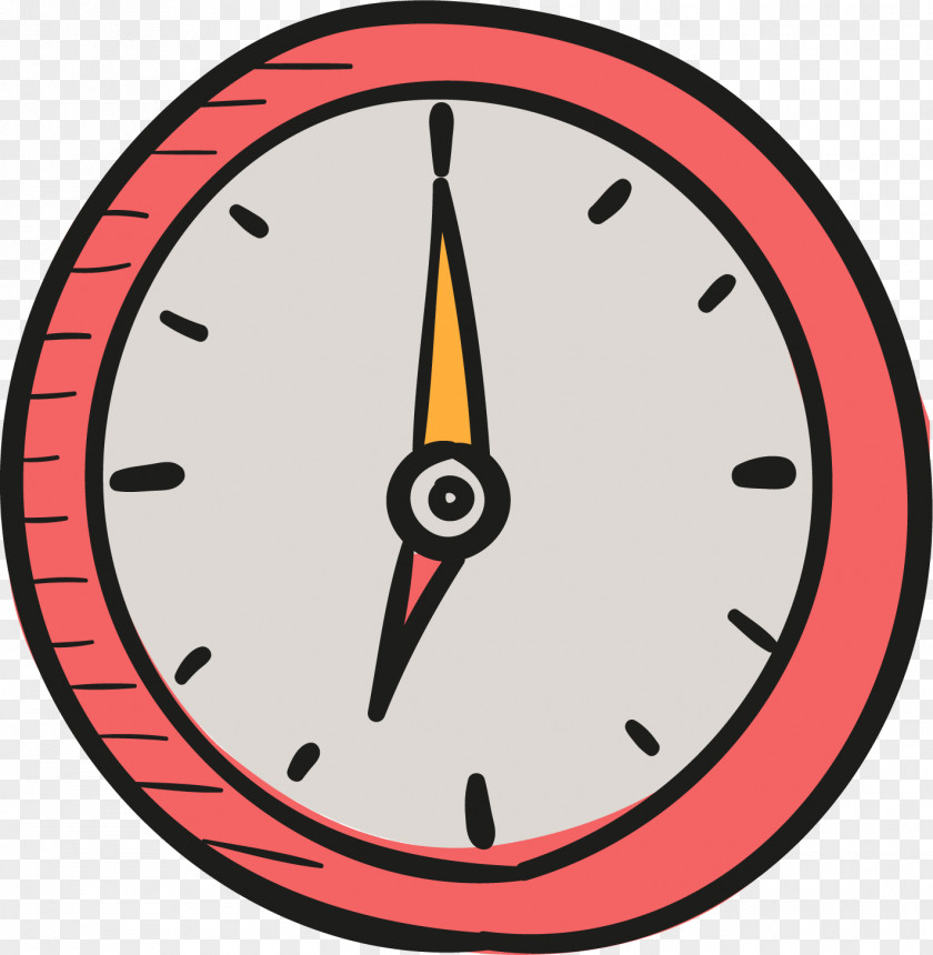 Cartoon Drawing Time Clock Timer Icon PNG