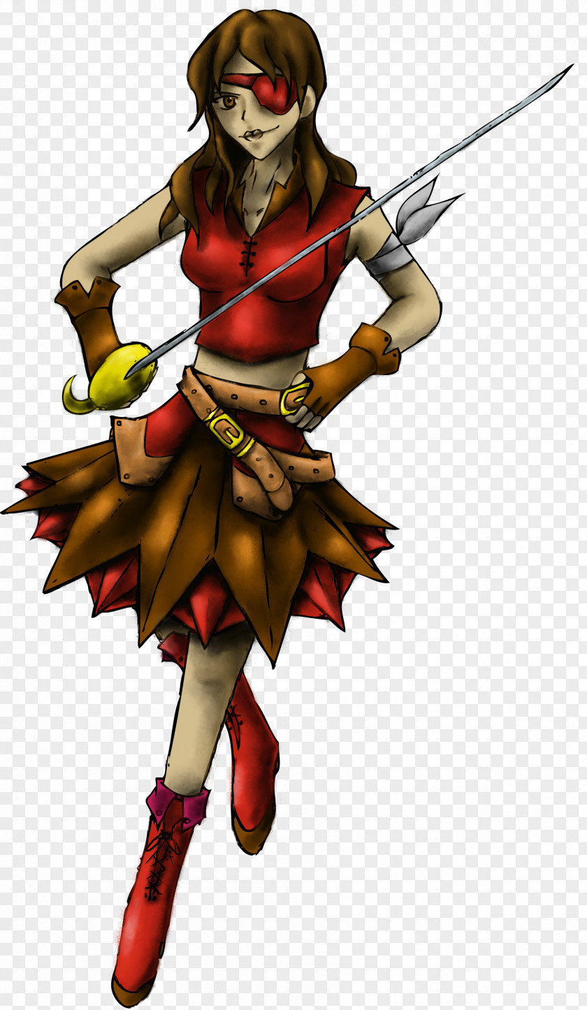 Spear The Woman Warrior Cartoon Weapon PNG