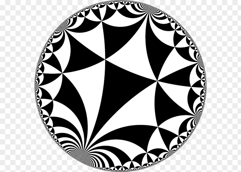 Triangle Tessellation Schwarz Function Hyperbolic Geometry PNG