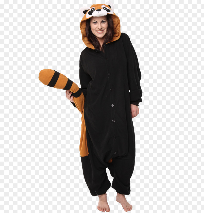 Raccoon Red Panda Giant Costume Onesie Kigurumi PNG