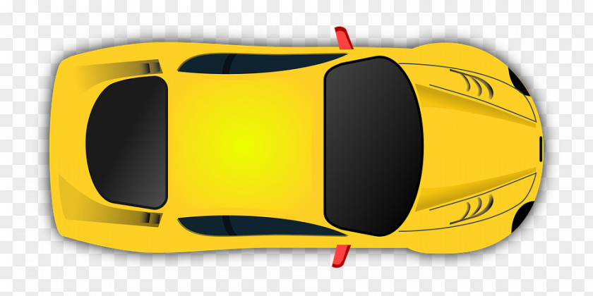Yellow Toy Model Sports Car Clip Art PNG
