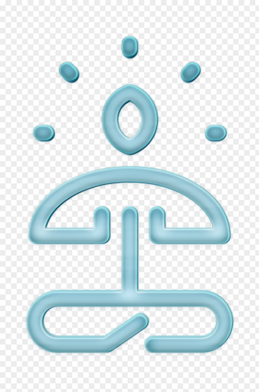 Yoga Icon Wellness Line Craft Meditation PNG