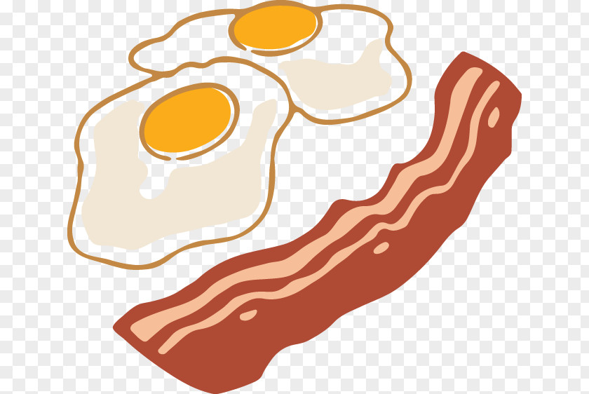 Bacon Fried Egg Breakfast Clip Art Ham PNG