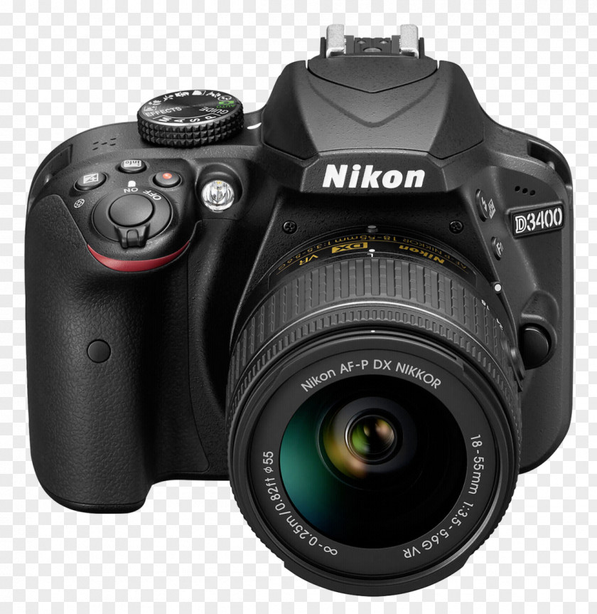 Camera Lens Nikon D3400 Digital SLR AF-P DX Nikkor Zoom 18-55mm F/3.5-5.6G VR AF-S Zoom-Nikkor PNG