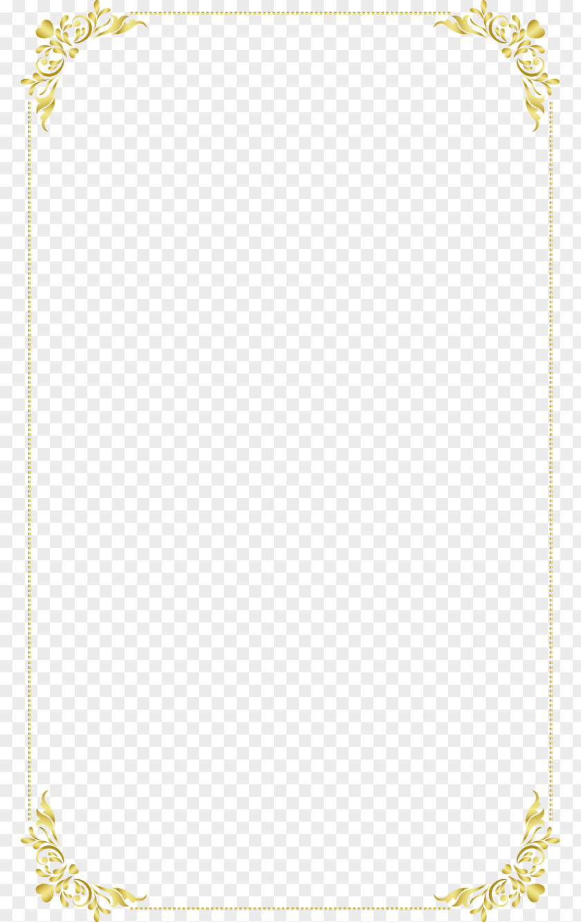 Continental Exquisite Gold Frame PNG