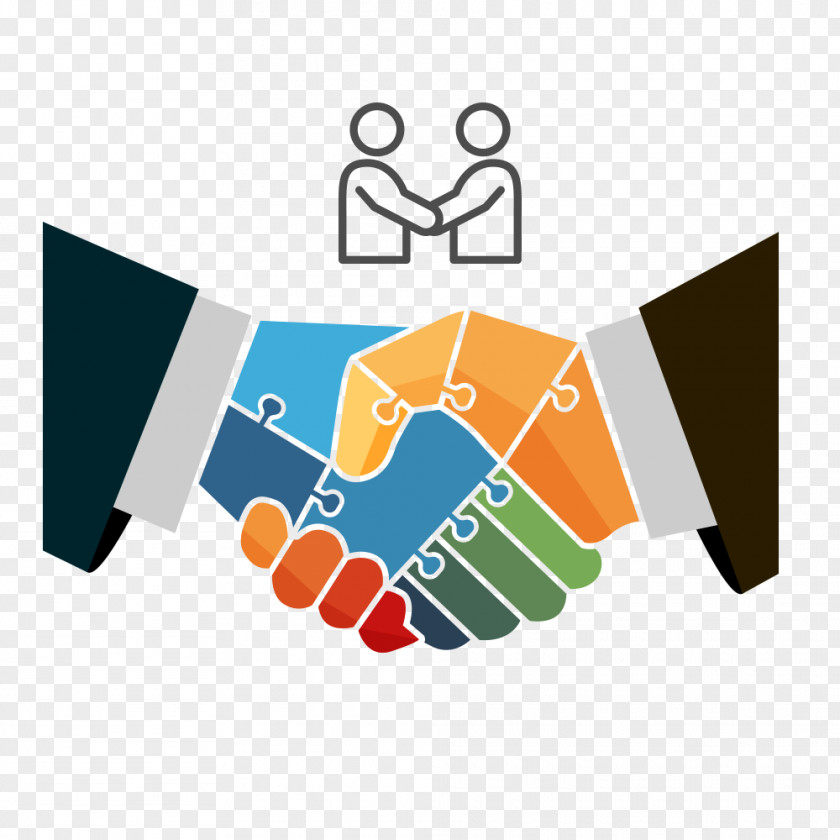 Flat Business Cooperation Handshake Vector Quality Management System Control Organization PNG