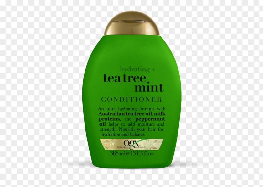 Shampoo OGX Hydrating + Tea Tree Mint Oil Hair Care Renewing Moroccan Argan PNG