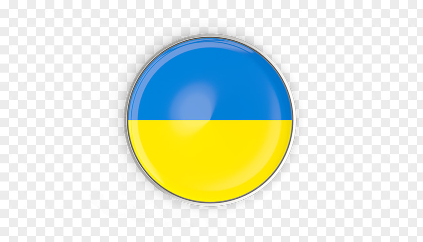 Ukraine Flag Circle Font PNG