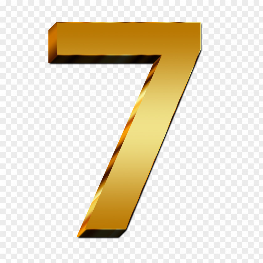 7 Number Clip Art PNG