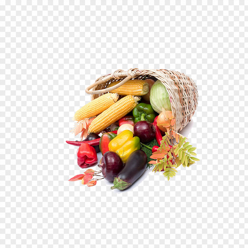 A Basket Of Vegetables Vegetable Vegetarian Cuisine Fruit Pumpkin PNG