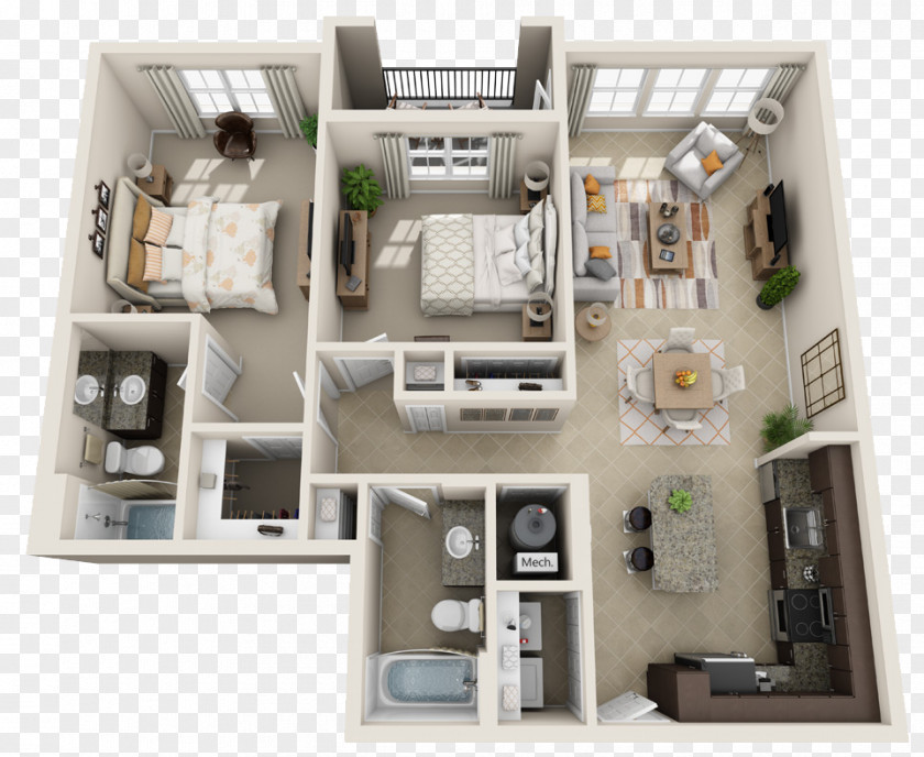 Apartment City Center On 7th Homes House Room PNG