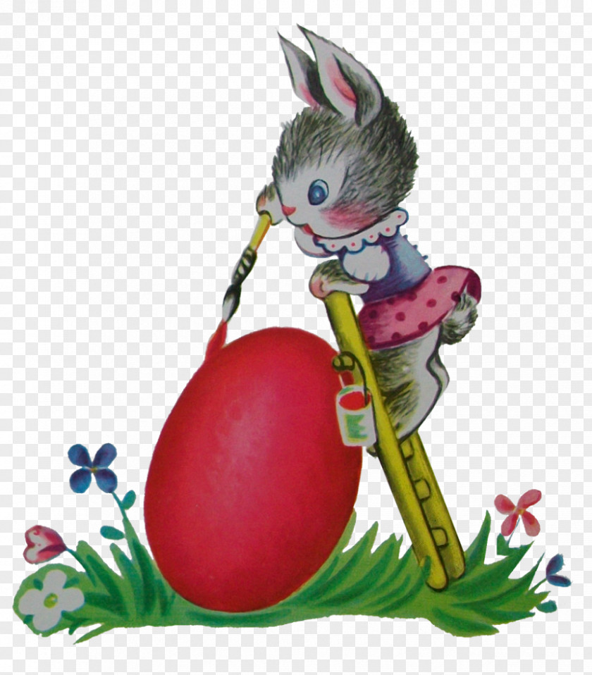 Egg Tube Easter Bunny Figurine Animal PNG