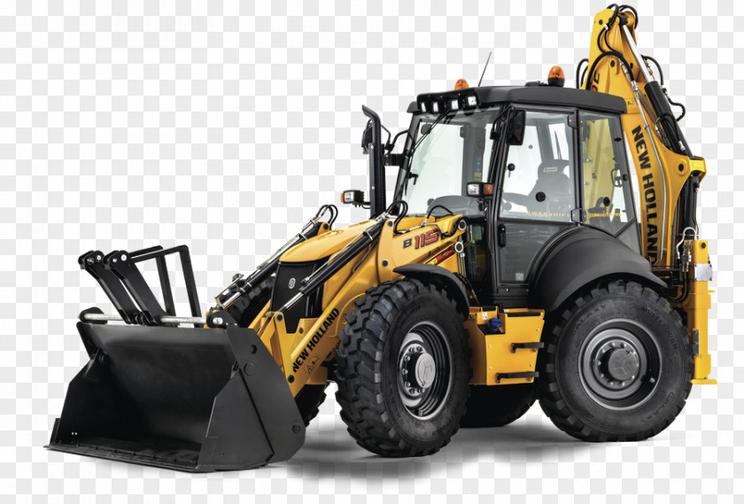 Excavator Backhoe Loader New Holland Agriculture Architectural Engineering PNG