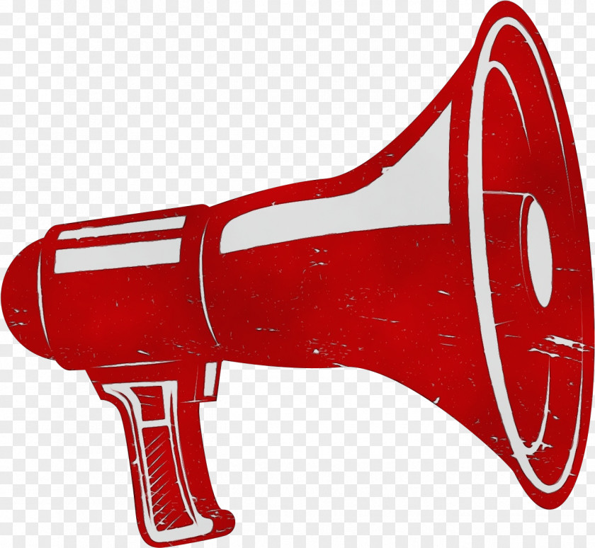 Megaphone Red Clip Art PNG