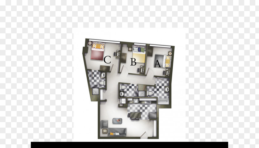 Apartment University Lofts Bath Bedroom PNG