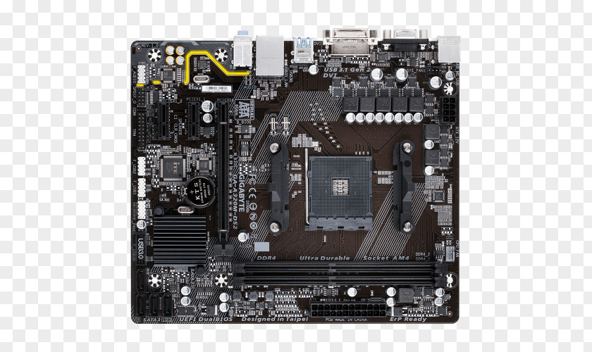 Socket AM4 Motherboard MicroATX DDR4 SDRAM Gigabyte Technology PNG