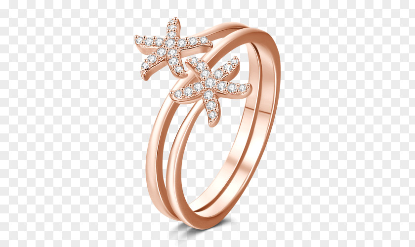 Estrela Do Mar Wedding Ring Body Jewellery Diamond PNG