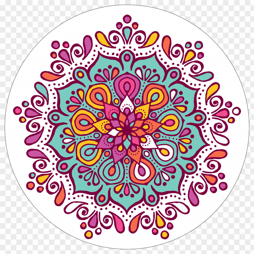 Mandala Coloring Book Rangoli Clip Art PNG