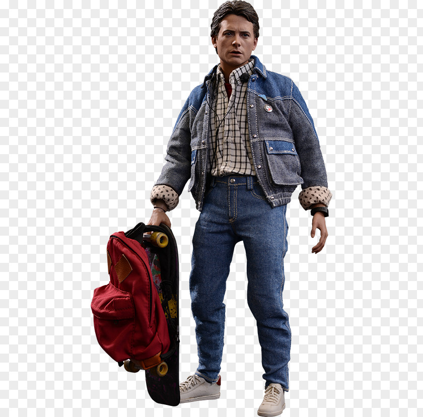 Michael J. Fox Marty McFly Back To The Future Dr. Emmett Brown DeLorean Time Machine PNG