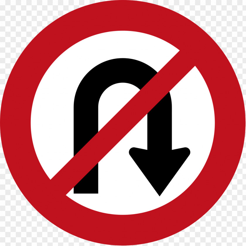 Prohibited Car U-turn Traffic Sign Driving PNG