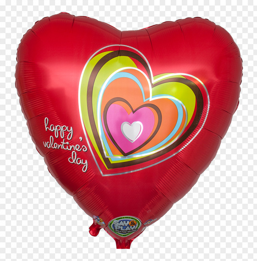 Valentine's Day Heart Balloon Love Gift PNG