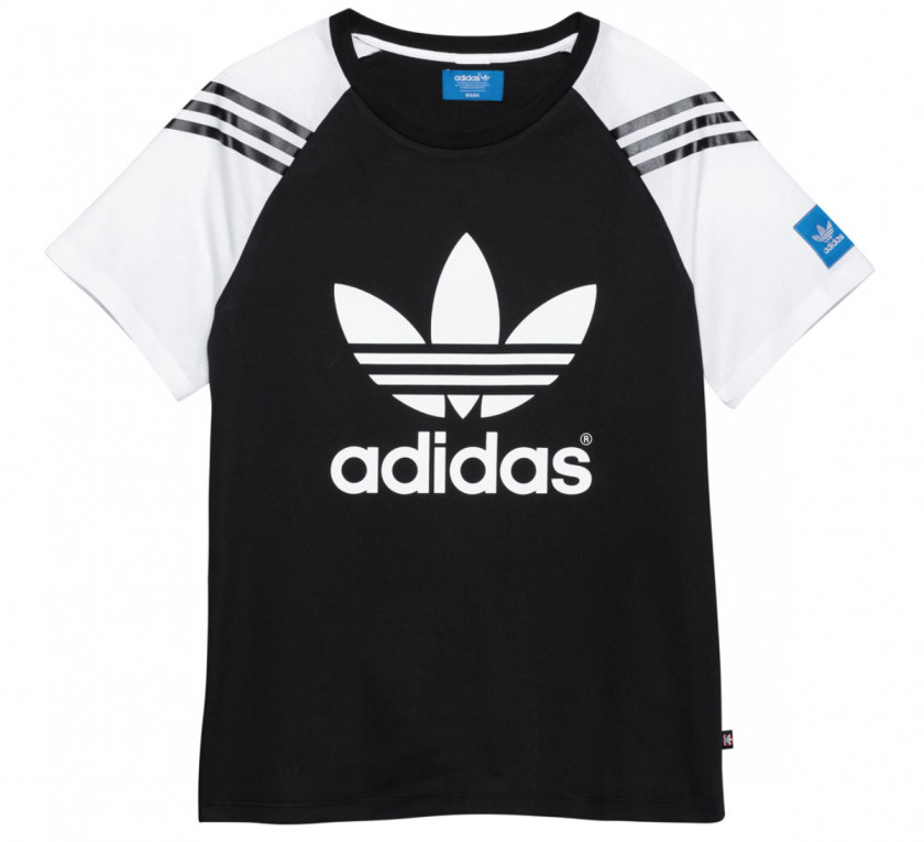 Adidas T-shirt Originals Trefoil Crew Neck PNG