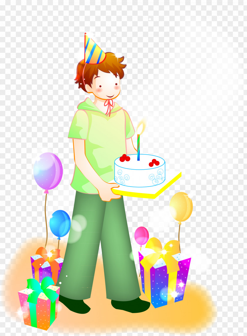 Birthday Boy Illustration PNG