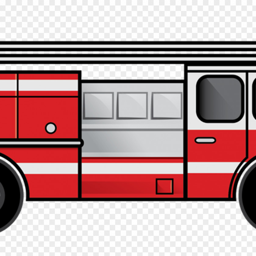 Black Fire Truck Clip Art Engine Illustration Free Content Image PNG