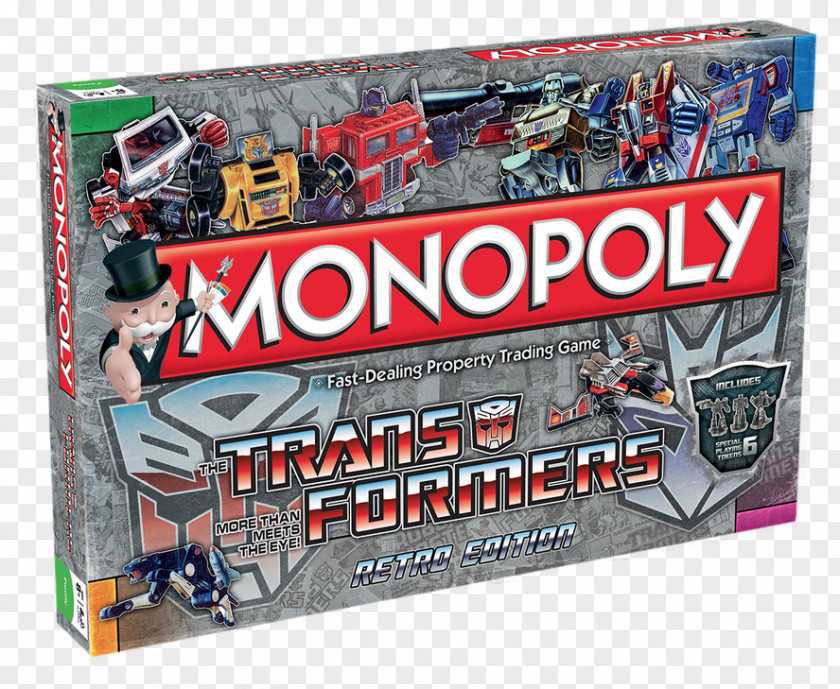 Transformers Monopoly Junior USAopoly Hasbro PNG