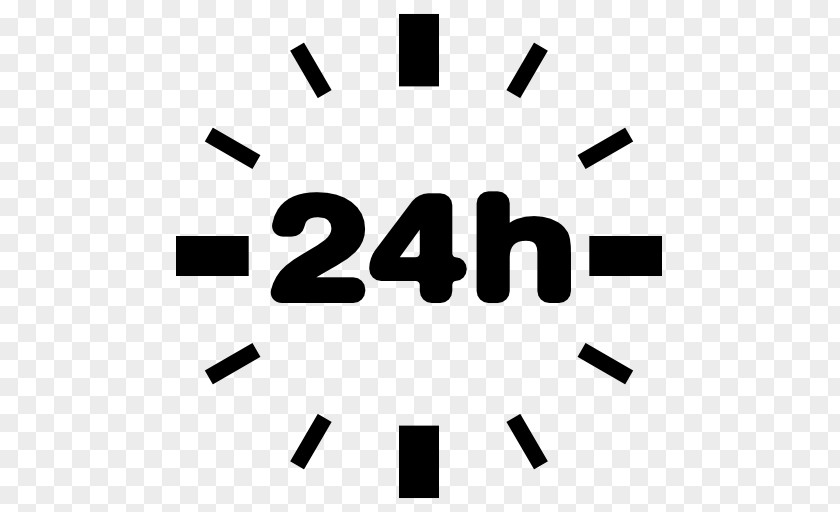 24 Hour 24-hour Clock PNG