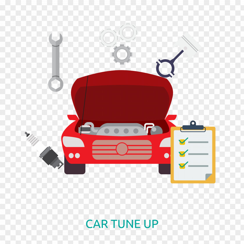 Auto Repair Car Tuning Motor Vehicle Service Automobile Shop Vector Graphics PNG
