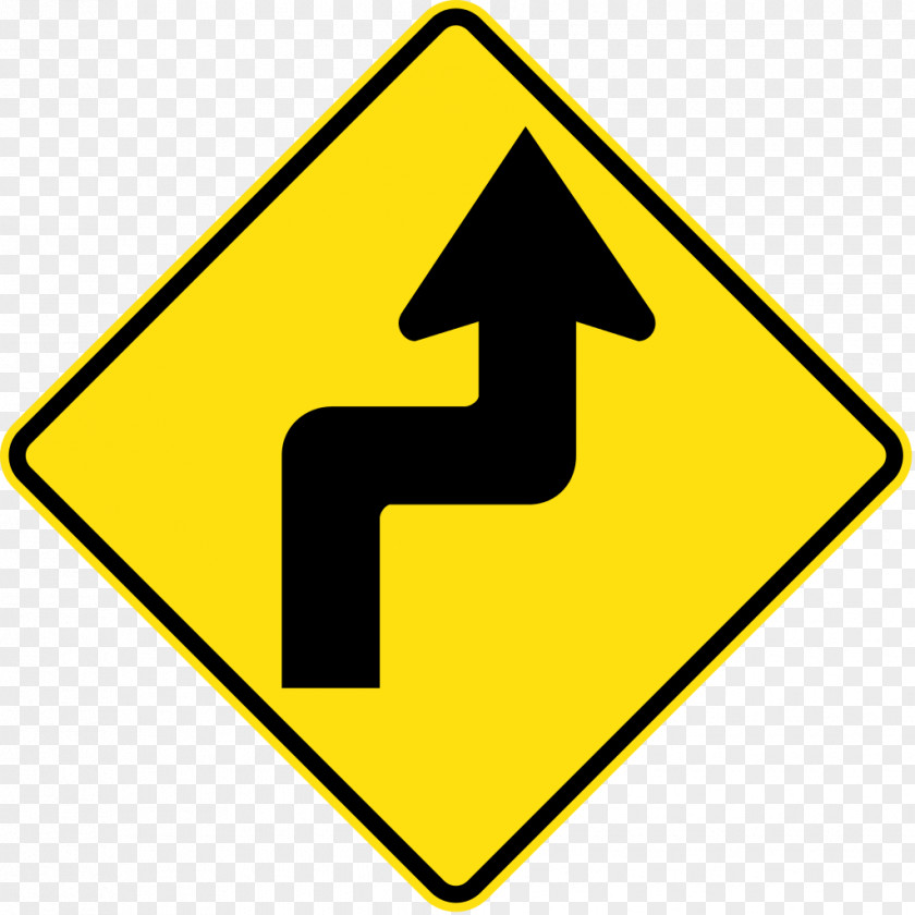 26 Warning Sign Reverse Curve Traffic Manual On Uniform Control Devices PNG