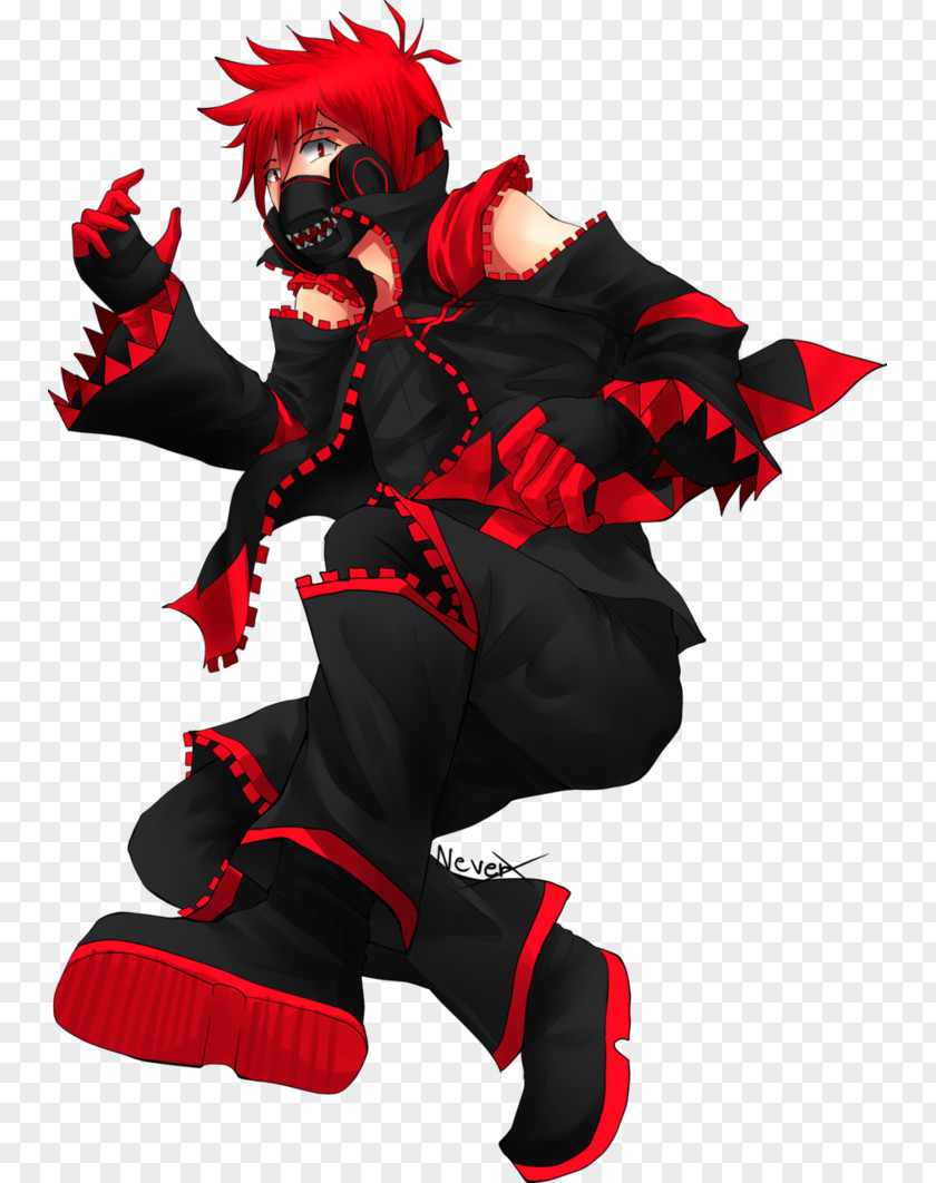 Demon Costume Legendary Creature RED.M PNG