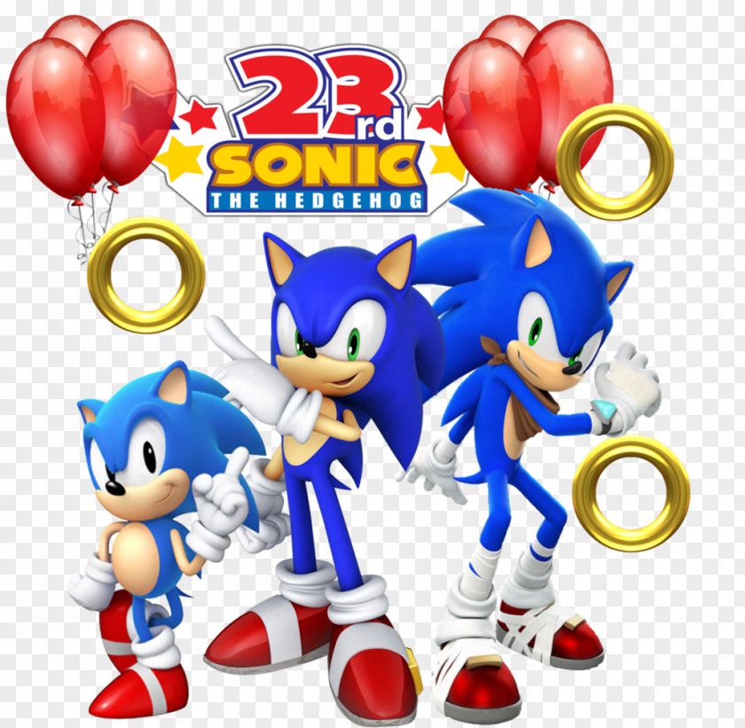 Happy Running Sonic The Hedgehog Ariciul Emerald Anniversary Shadow PNG