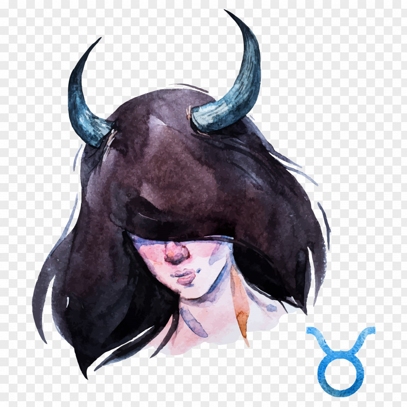 Taurus Zodiac Astrological Sign Aries Illustration PNG
