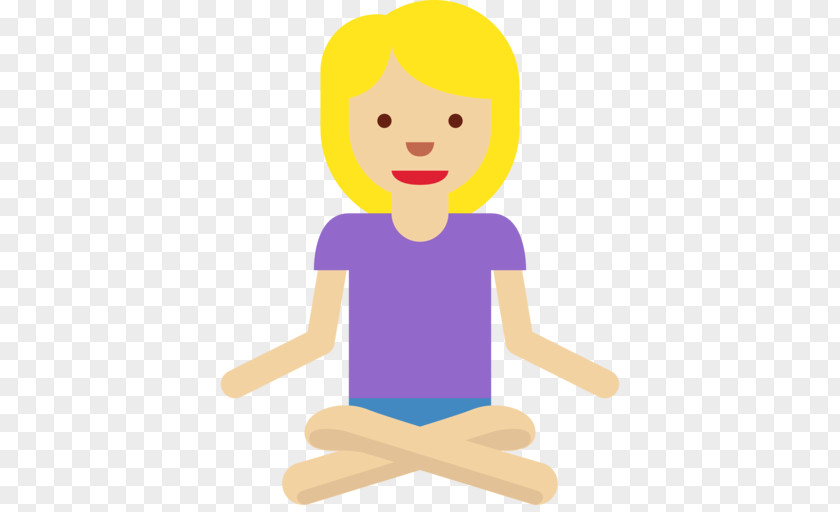 Yoga Emoji Sitting Blog Person Lotus Position PNG