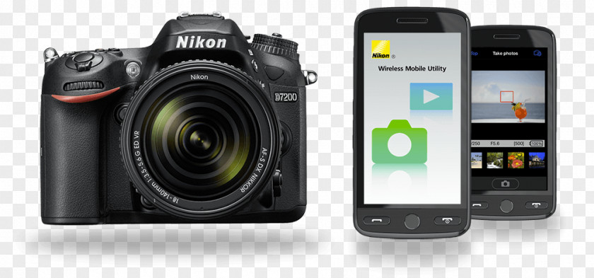 AF-S DX 18-140mm VR LensNikon's Coolpix P900 Nikon Nikkor F/3.5-5.6G ED Digital SLR Format D7200 24.2 MP PNG