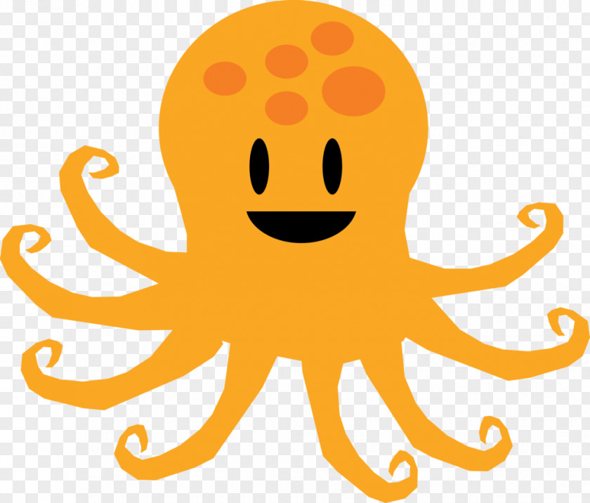 Nature Sea Animals Octopus Smiley Line Clip Art PNG