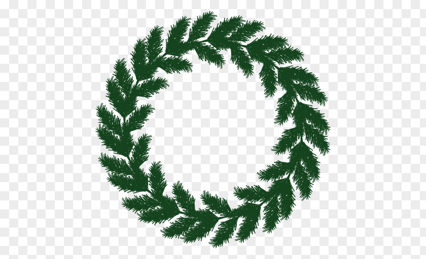 Wreath Green Christmas Ornament Garland PNG
