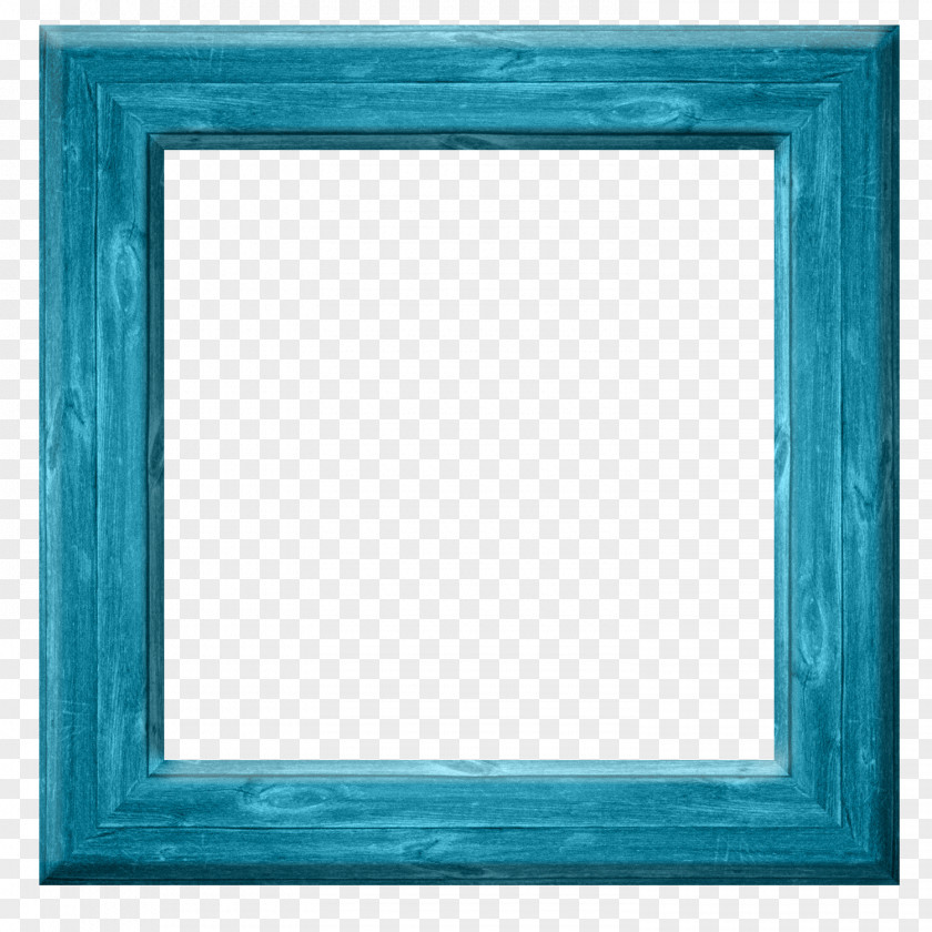 Blue Frame Turquoise Cobalt Teal Picture Frames PNG
