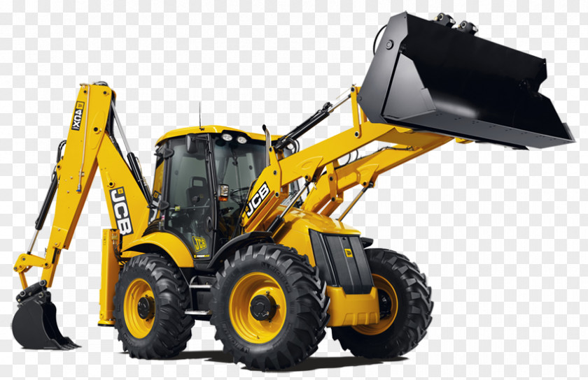 Excavator JCB Backhoe Loader Machine PNG