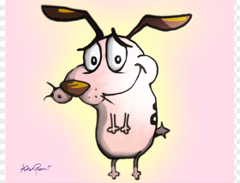 Outline Of Courage The Cowardly Dog Muriel Bagge Eustace Domestic Rabbit Clip Art PNG